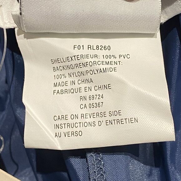 Vtg Columbia Waterproof Rain Pants Shell PVC Nylon Blue Sealed Seam Womens XL - Picture 8 of 12